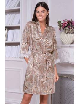 Короткий женский халат Mia-Amore Clementina 3453