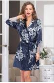 Короткий халат-рубашка шелковый Mia-Amore Alexandria 3577