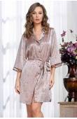 Короткий халат на гудзиках Mia-Amore Margaret 8977
