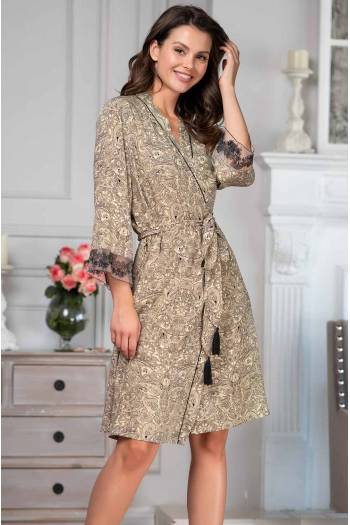 Короткий халат из вискозы Mia-Amore Dominica 1263