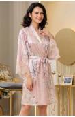 Короткий халат шелк Mia-Amore MILINDA 3723