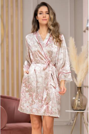 Короткий женский халат Mia-Amore Primavera 7183