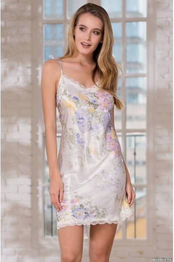 Коротка шовкова сорочка Lilianna 3254