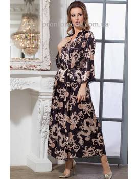 Довгий халат для жiнок Versachi Gold 9938